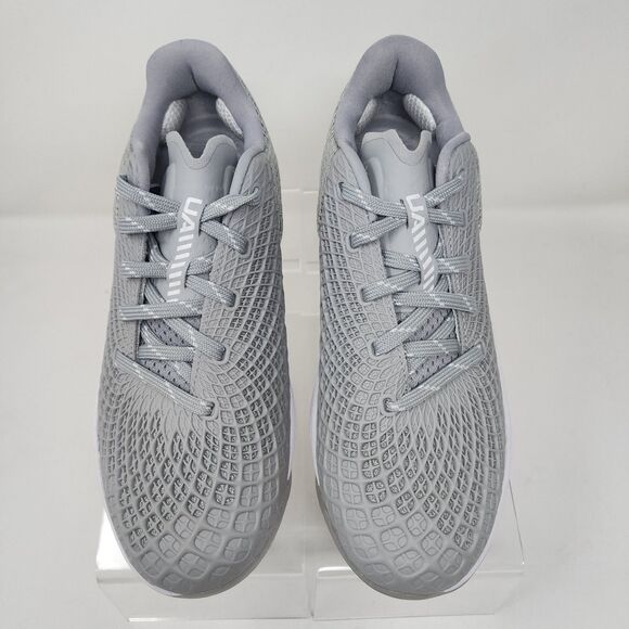 Under Armour Softball Cleats Womens 7 Grey Glyde 2 Logo Spell Out Metal Shoes - Picture 4 of 7